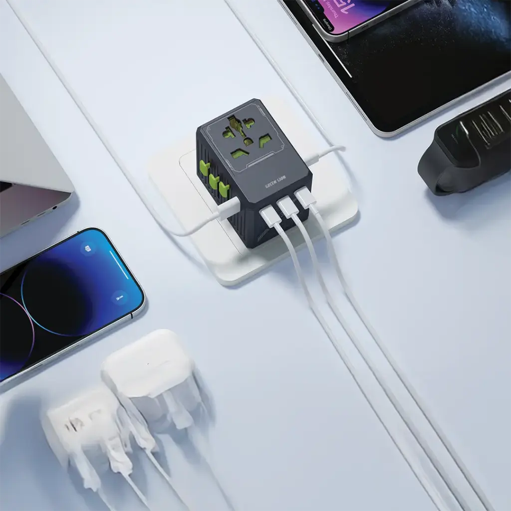 Green Lion GaN Adapter 35W 6 in 1 2 in 2 Cable - Black (3).webp