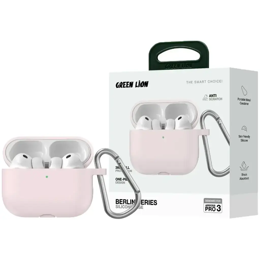 Green Lion Berlin Series Silicone Case for AirPods Pro 3-4.webp