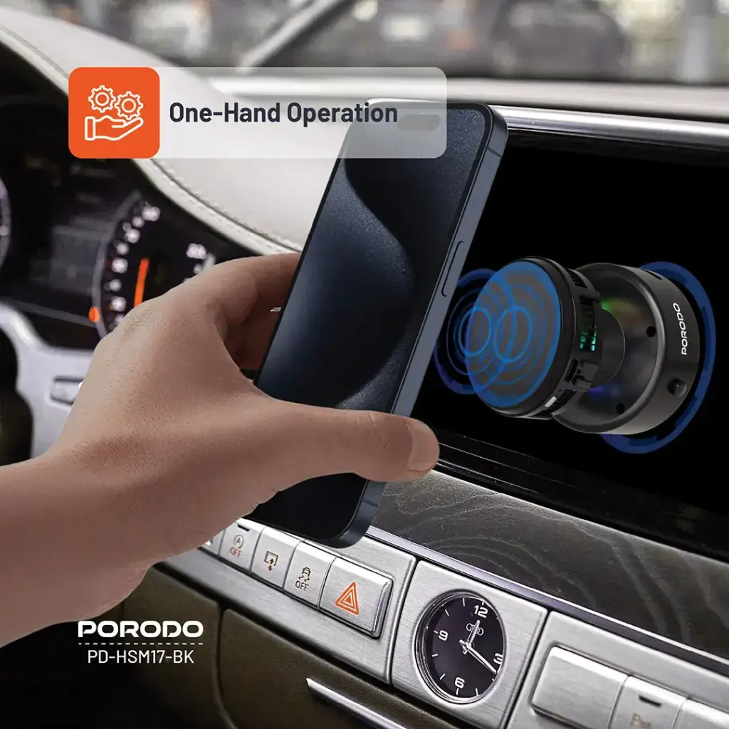 Porodo Vacuseal Magsafe Charging & Cooling - Black (6).webp