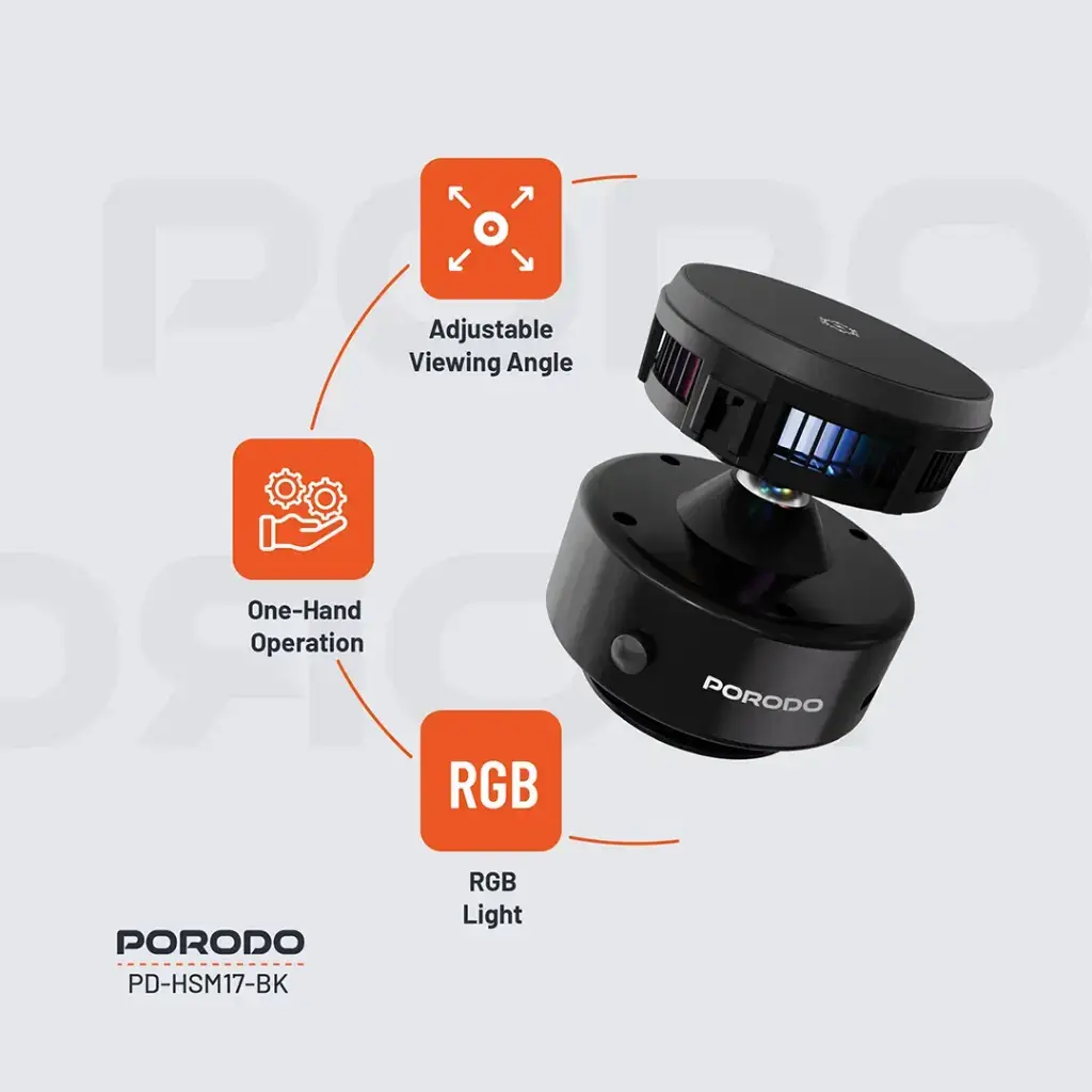 Porodo Vacuseal Magsafe Charging & Cooling - Black (4).webp