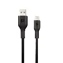 [PWATL1M-BK] Powerology PVC Mfi Cable USB-A to Lightning 1.2M (_Black).webp