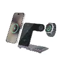 [PD-FWCH015-PU] Porodo 3 in 1 Dual Coil Wireless Charging Dock 15W PD 20W (purple).webp