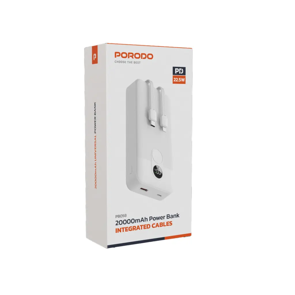 Porodo 20000mAh Powerbank Integrated Cable.webp