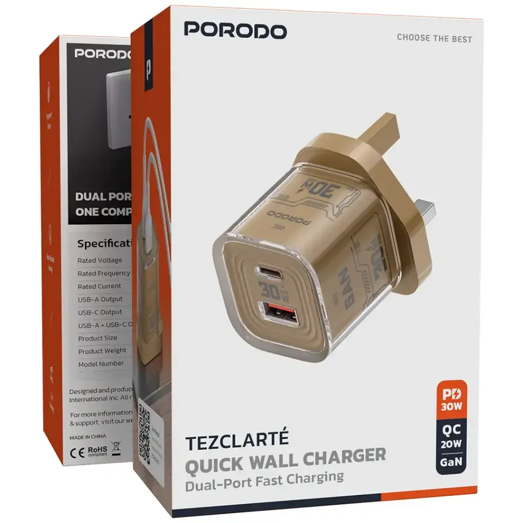 Porodo Tezclarte Quick Wall Charger Dual-Port Fast Charging15.webp