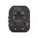 Porodo Universal Travel Charger 2.4A Dual Fuse Ac Output International Plugs.webp
