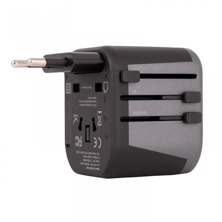 Porodo Universal Travel Charger 2.4A Dual Fuse Ac Output International Plugs (3).webp
