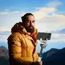 Green Lion Palermo Gimbal Tripod Stand with Remote Control - White.webp