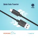 Porodo Blue 3A USB A to Type C PVC Cable 1.2M - Black (3).webp