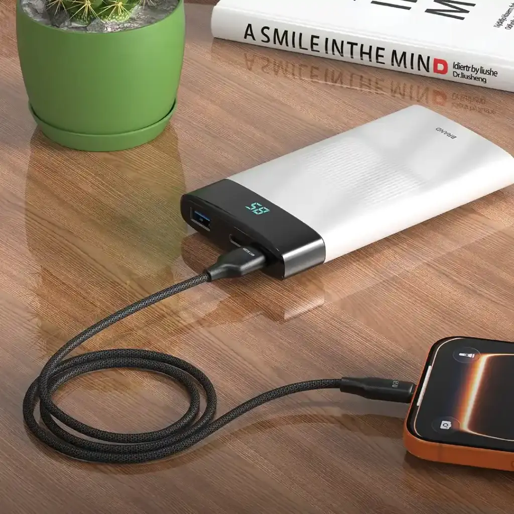 Green Lion USB-A to Lightning TPE Cable - Black2.webp