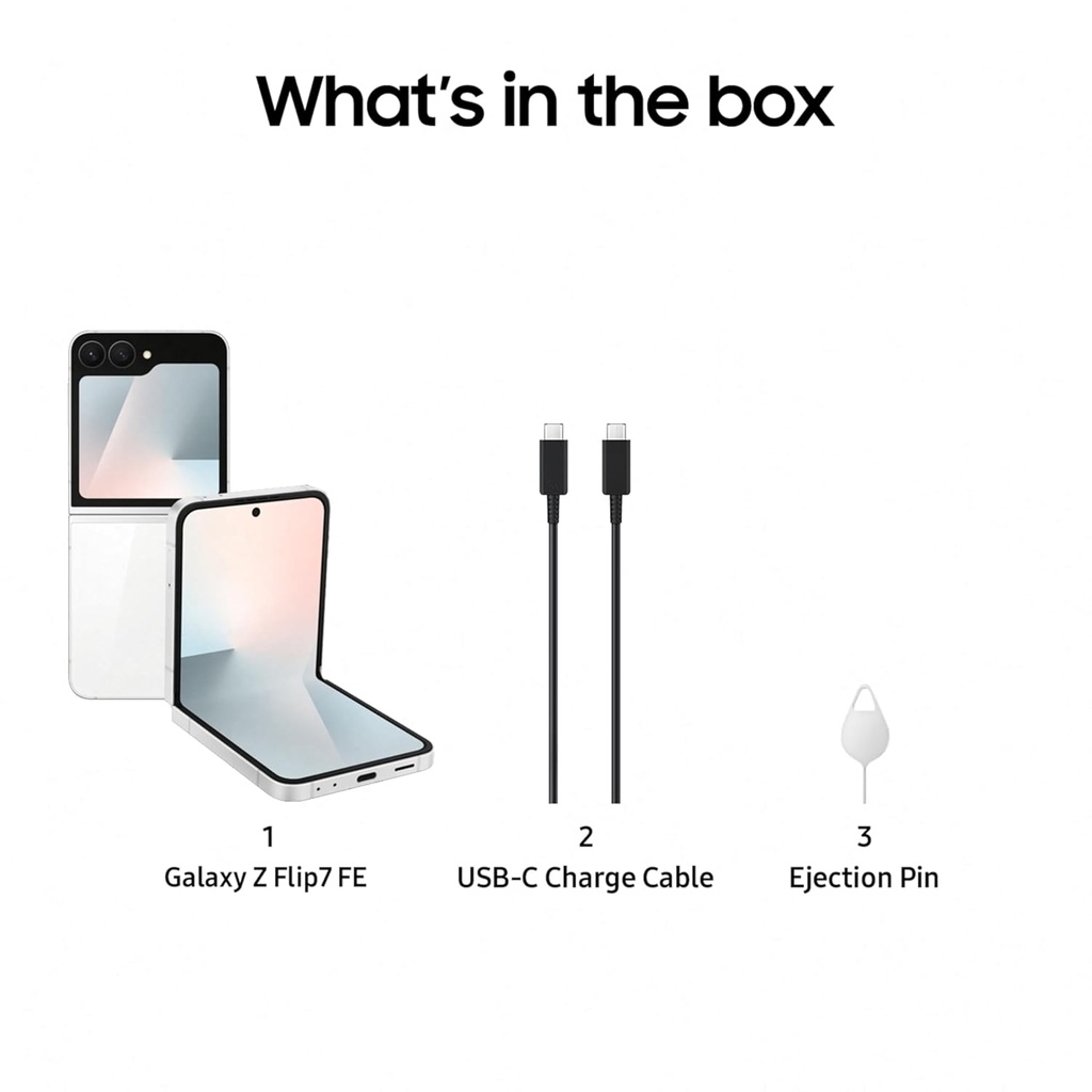 Samsung Galaxy Z Flip7 FE 5G - 256GB - White
