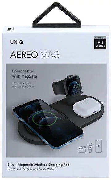 Uniq Aereo Mag 3In1 Magnetic Fast Wireless Charger