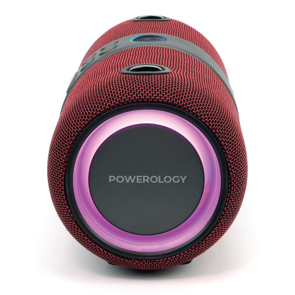 Powerology Cypher Portable Stereo Speaker Red