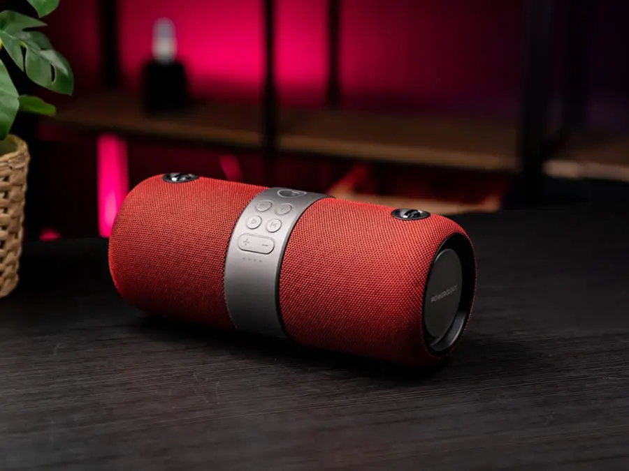 Powerology Cypher Portable Stereo Speaker Red