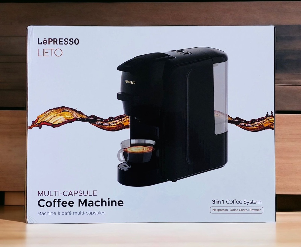LePresso Lieto Multi-Capsule Coffee Machine - Black