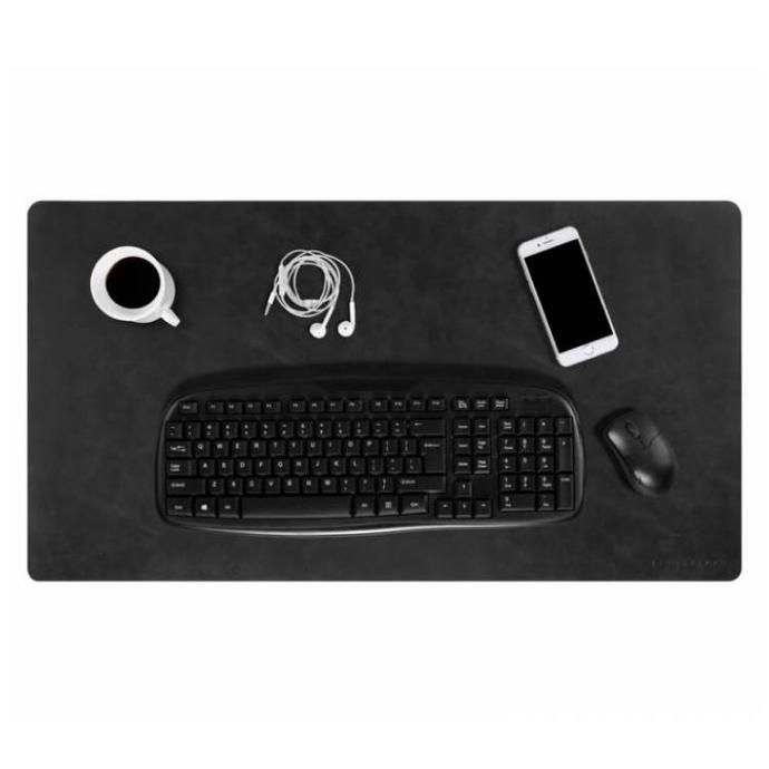 Powerology Vegan Leather Desk Pad Black
