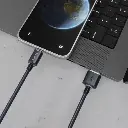 Porodo USB-A to Lightning Braided Cable - Black (3).webp