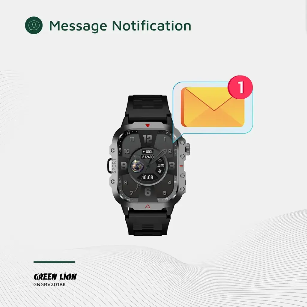 Green Lion Gravix Smart Watch - Black (1).webp