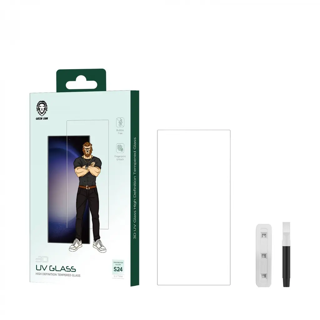 Green Lion S24 Series 3D UV Glass High Definition Tempered Glass - Clear (1).webp