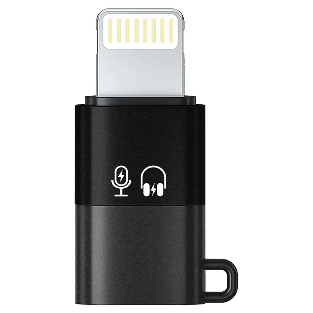 Porodo Audix Pro Lavalier Dual Microphone Type-C & Lightning - Black (1).webp