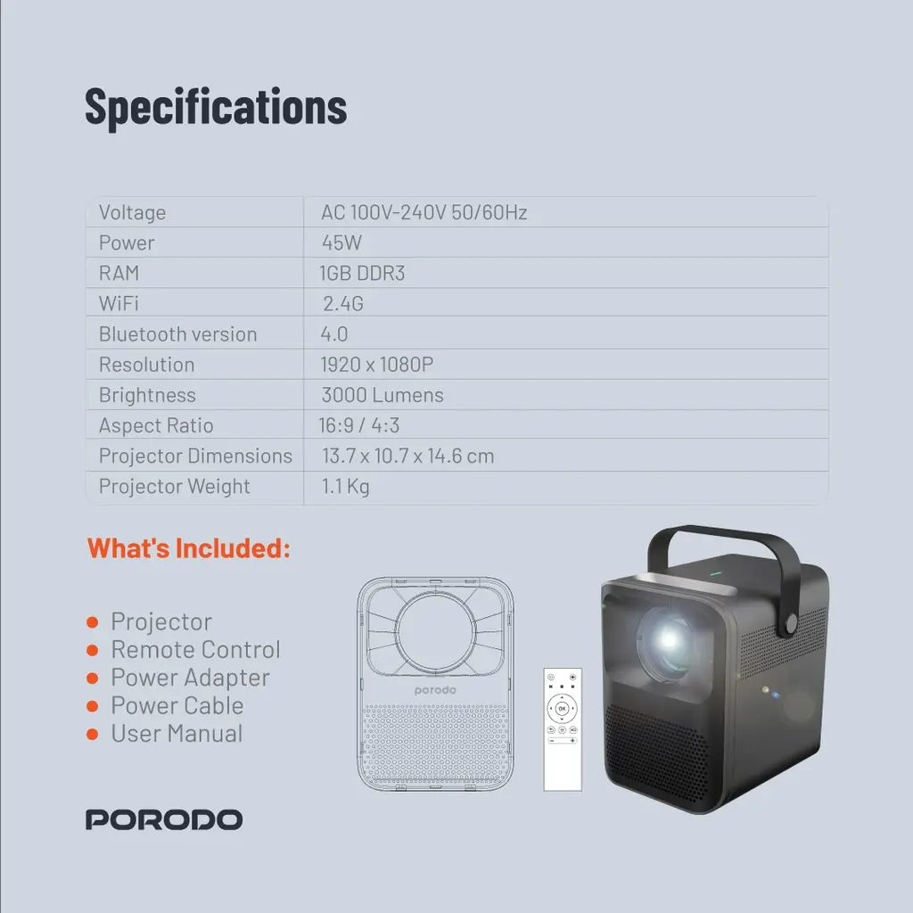 Porodo Full HD Portable Projector (7).webp