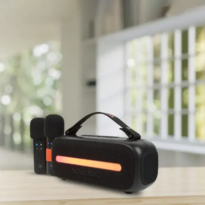 Porodo Soundtec 14W Speaker with Dual Wireless Microphone (3).webp