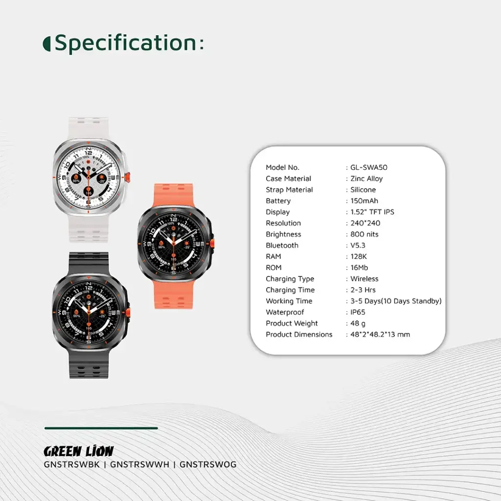Green Lion Strive Smart Watch.webp