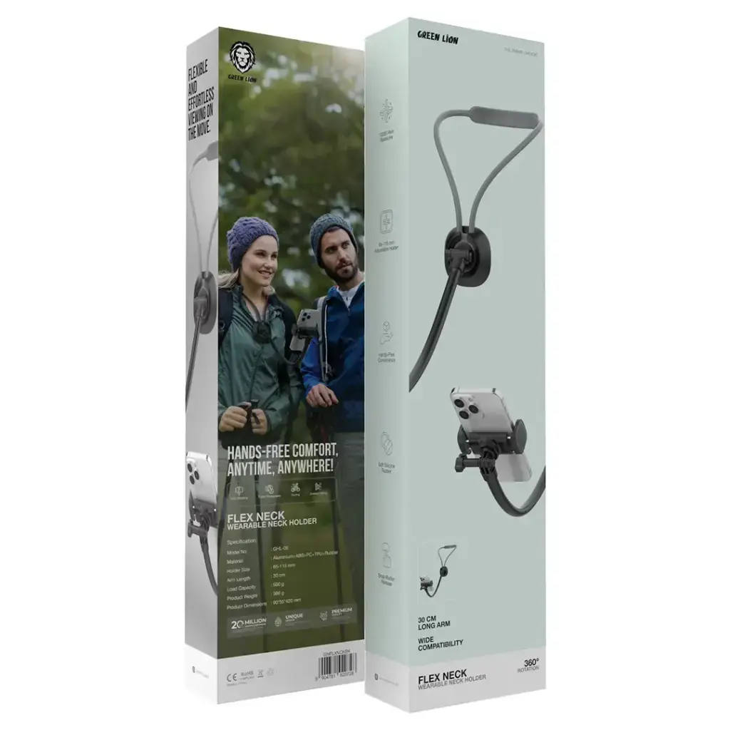 Green Lion Flex Neck Wearable Neck Holder-Black.webp