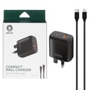 Green lion Dual USB Port Wall Charger with Type-C to Lightning Cable