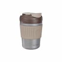 LePresso Tumbler Mug Stainless Steel with Dual-Sip, 350mL Capacity - Gray