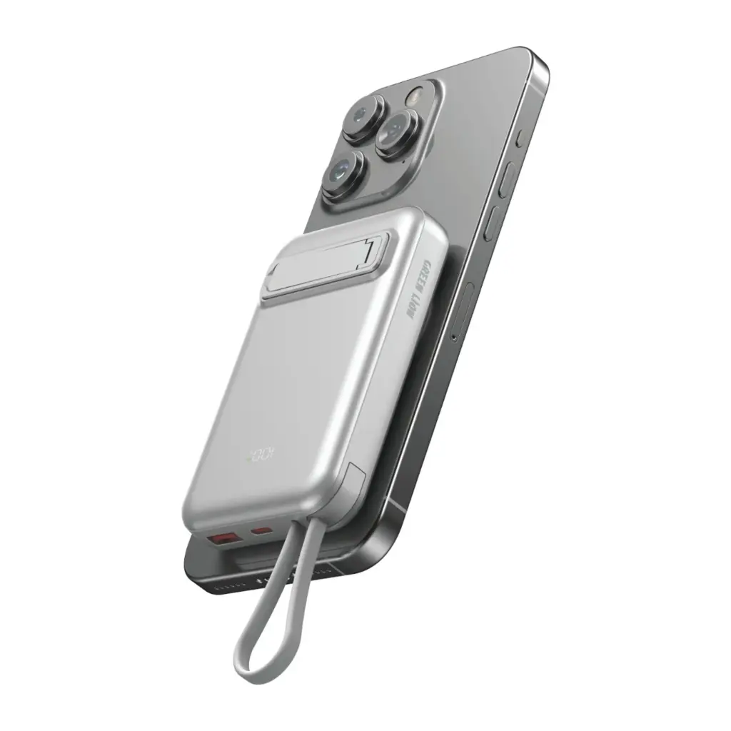 Green Lion DXB MagSafe 10000mAh Power Bank  - Silver