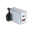 Green Lion Premium Series Dual Port Wall Charger 20W - Gray