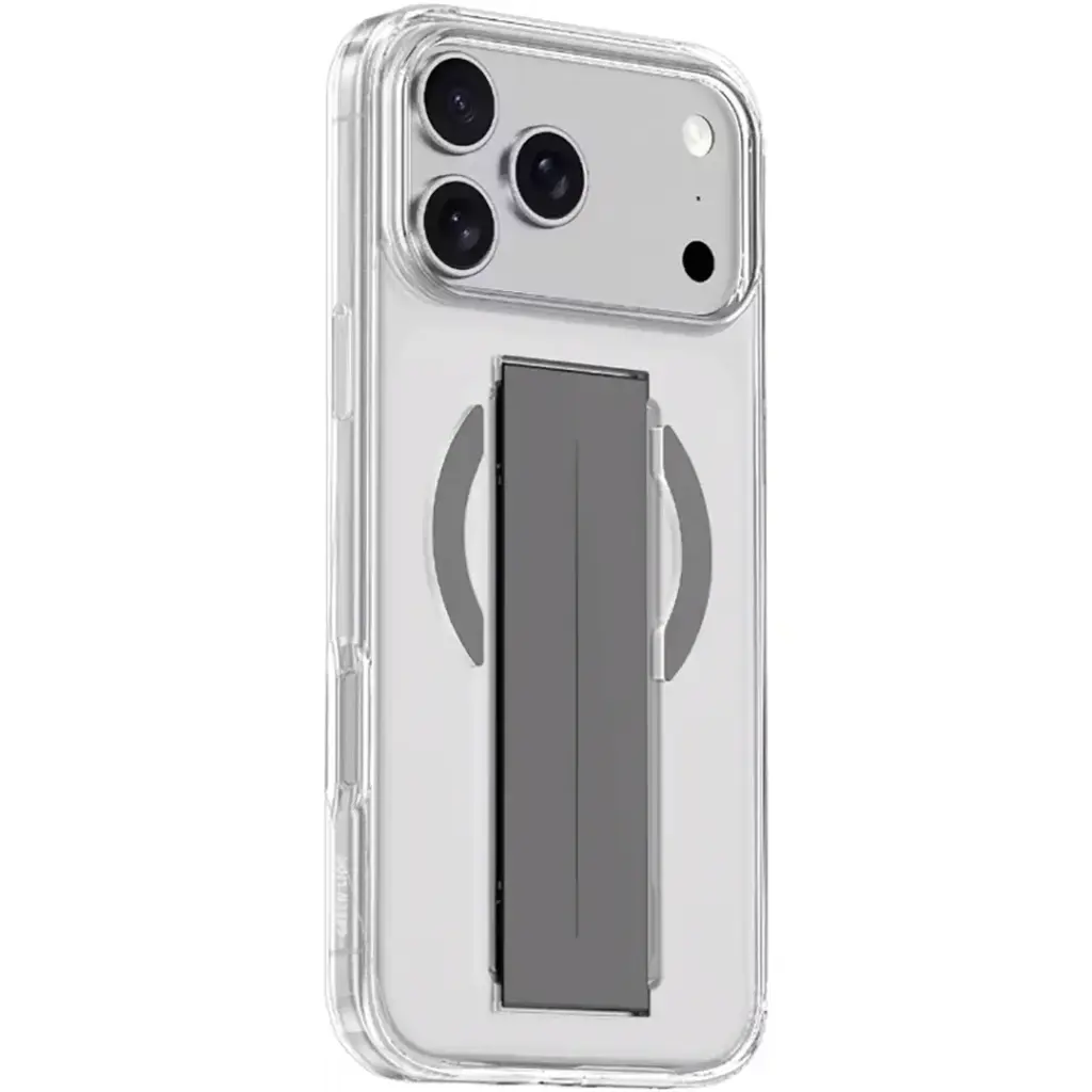 جراب Green Lion MagSafe Grip لهاتف iPhone 17 Pro Max - فضي