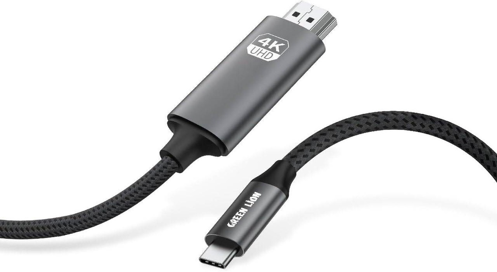 كابل Green Lion 4K USB-C إلى HDMI - أسود