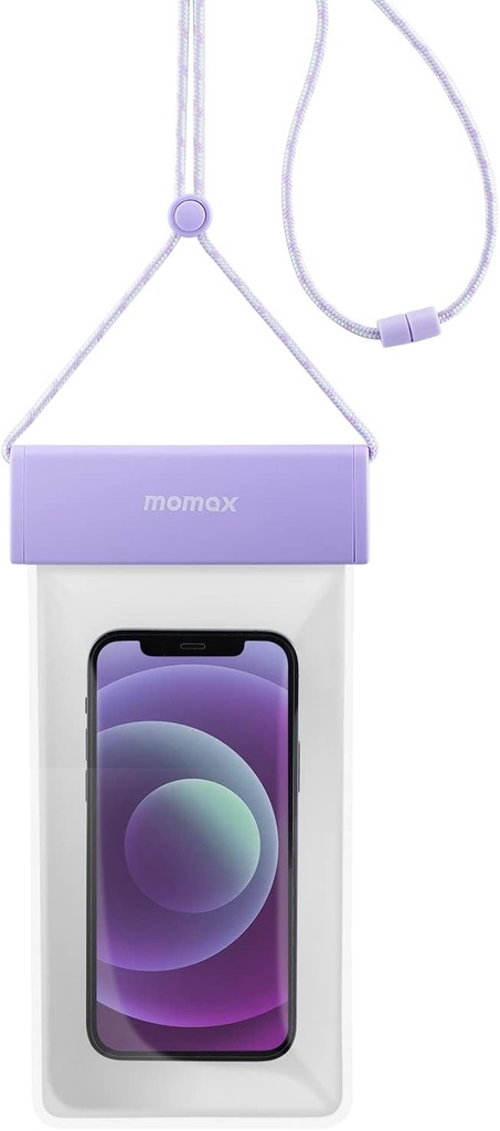 Momax - Waterproof Pouch Universal With Neck Strap Purple