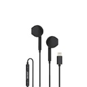 Green Lion Wired Stereo Earphones with Lightning Connector - Black