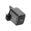 Green Lion Ultra Compact GaN Wall Charger UK Pin USB-C 20W - Black