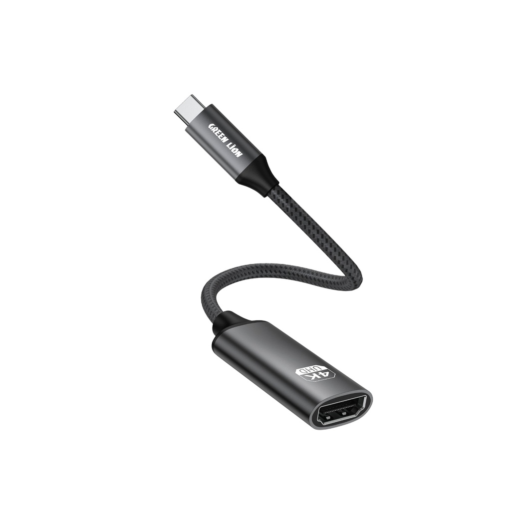 Green Lion 4K USB-C to HDMI Adapter Cable - Black