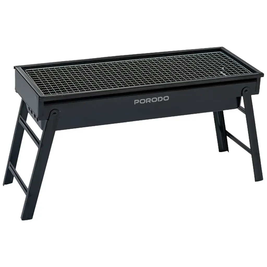 Porodo Lifestyle Portable Folding Large BBQ Grill - Black