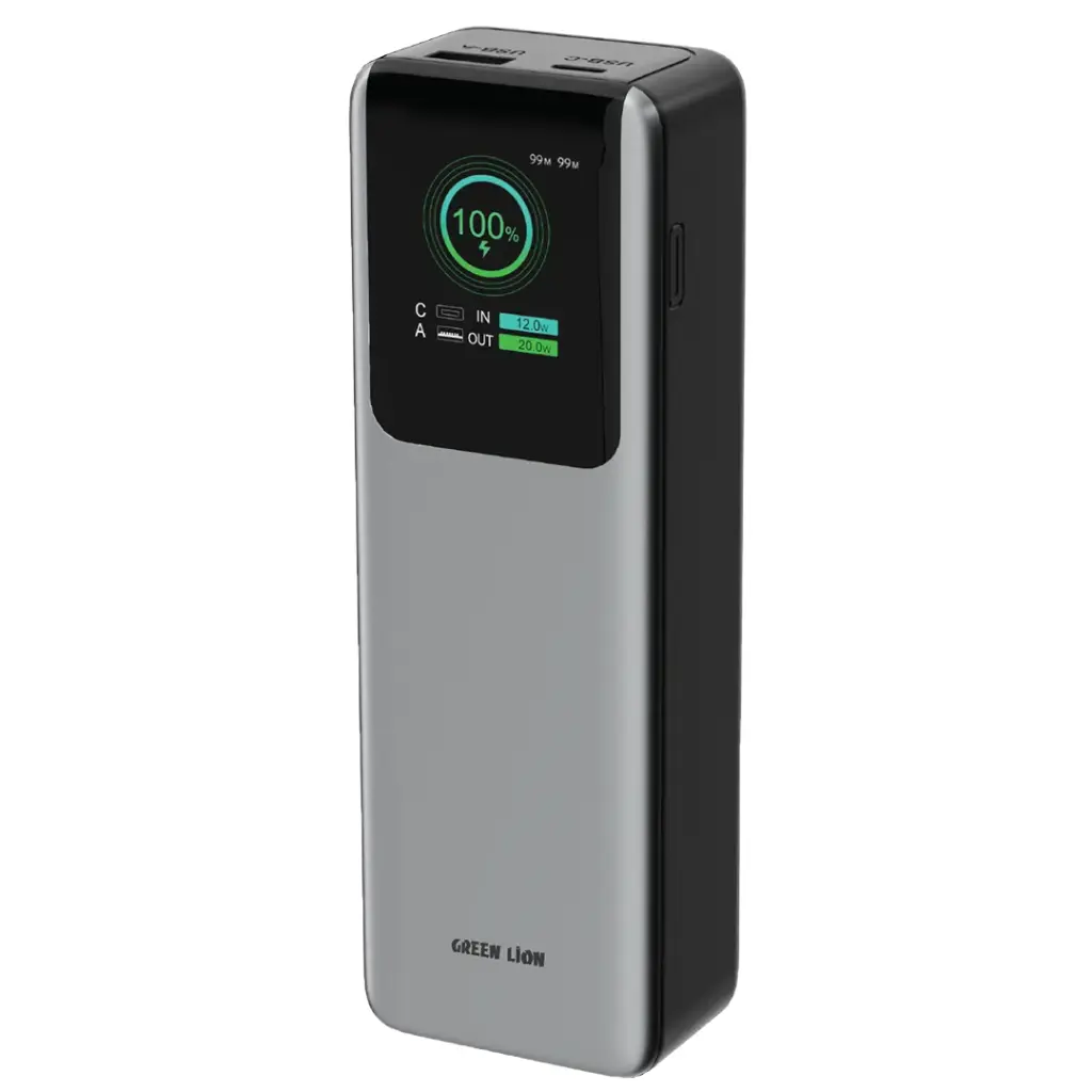 Green Lion Voltura 20000mAh Power Bank PD100W -Grey 