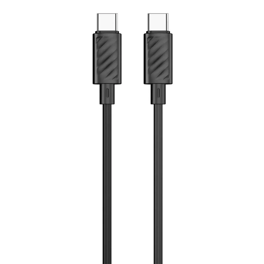 كابل بورودو بلو 60 واط PD من النوع C إلى C PVC بطول 1.2 متر - أسود