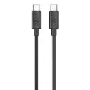 كابل بورودو بلو 60 واط PD من النوع C إلى C PVC بطول 1.2 متر - أسود