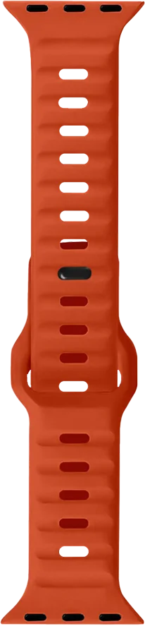 Pawa Lagos Premium Soft Silicon Straps 44/45/49mm - Ultra Orange