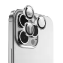 Green Lion Silicone Camera Lens for iPhone 16 Pro Max / Pro - Silver
