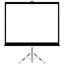 Porodo 100" Portable Projection Screen with Stable Tripod Stand - White 