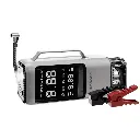 Porodo Multi-Function 6-In-1 Power Tool Jump Starter with Air Compressor & Power Bank - Black Gray