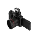 Porodo Lifestyle Digital Camera 16X Zoom | Flip Flash - Black