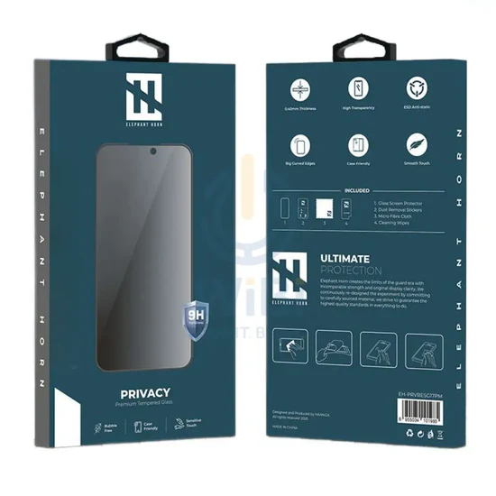 Elephant Horn Tempered Glass For Apple iPhone 17 Pro - Privacy