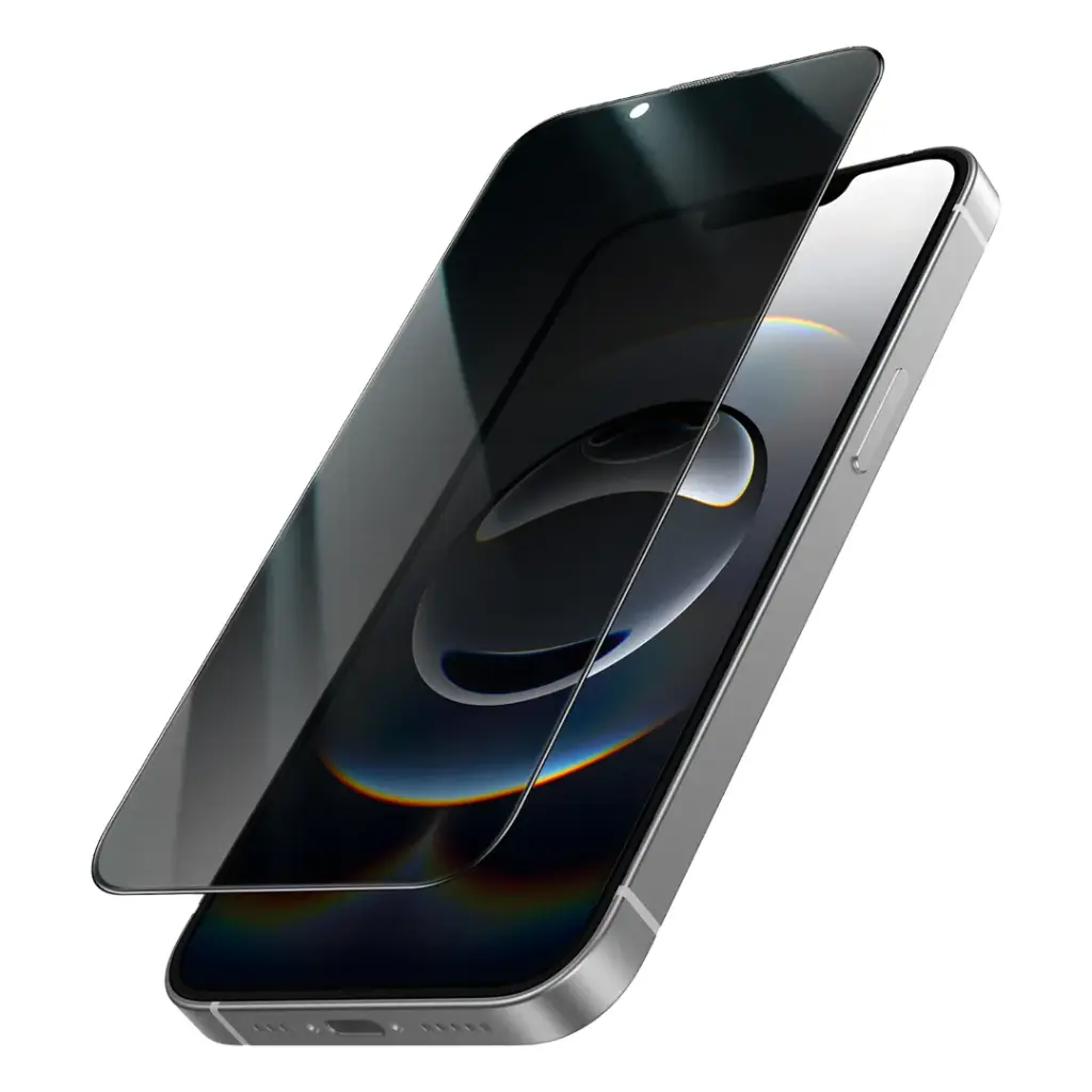 Green Lion 3D Silicone Privacy Glass Screen Protector for iPhone 13/13 Pro - Black