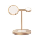 Green Lion 3 in 1 Magnetic Fast Wireless Charger 15W - Gold