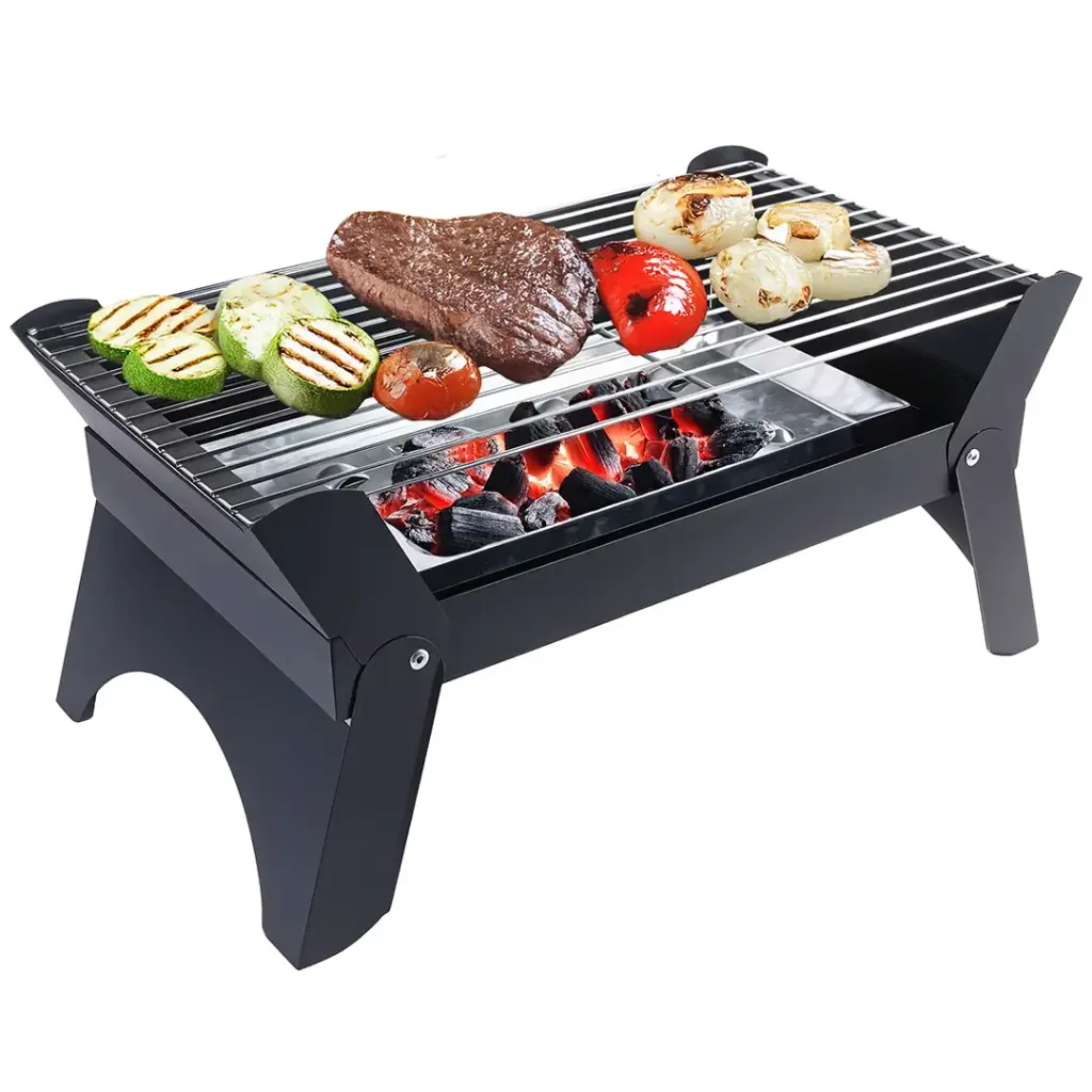 Green Lion Qudra Foldable BBQ Grill - Black